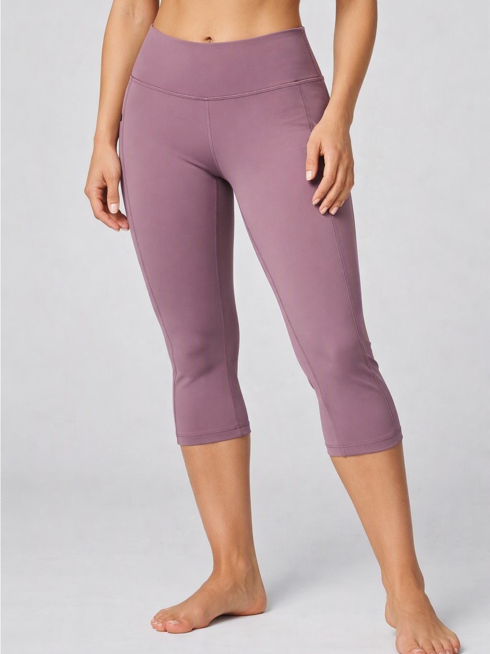 Lululemon Wunder Train Mesh Panel HR Tight 25" Size 8 Dusty Rose EUC